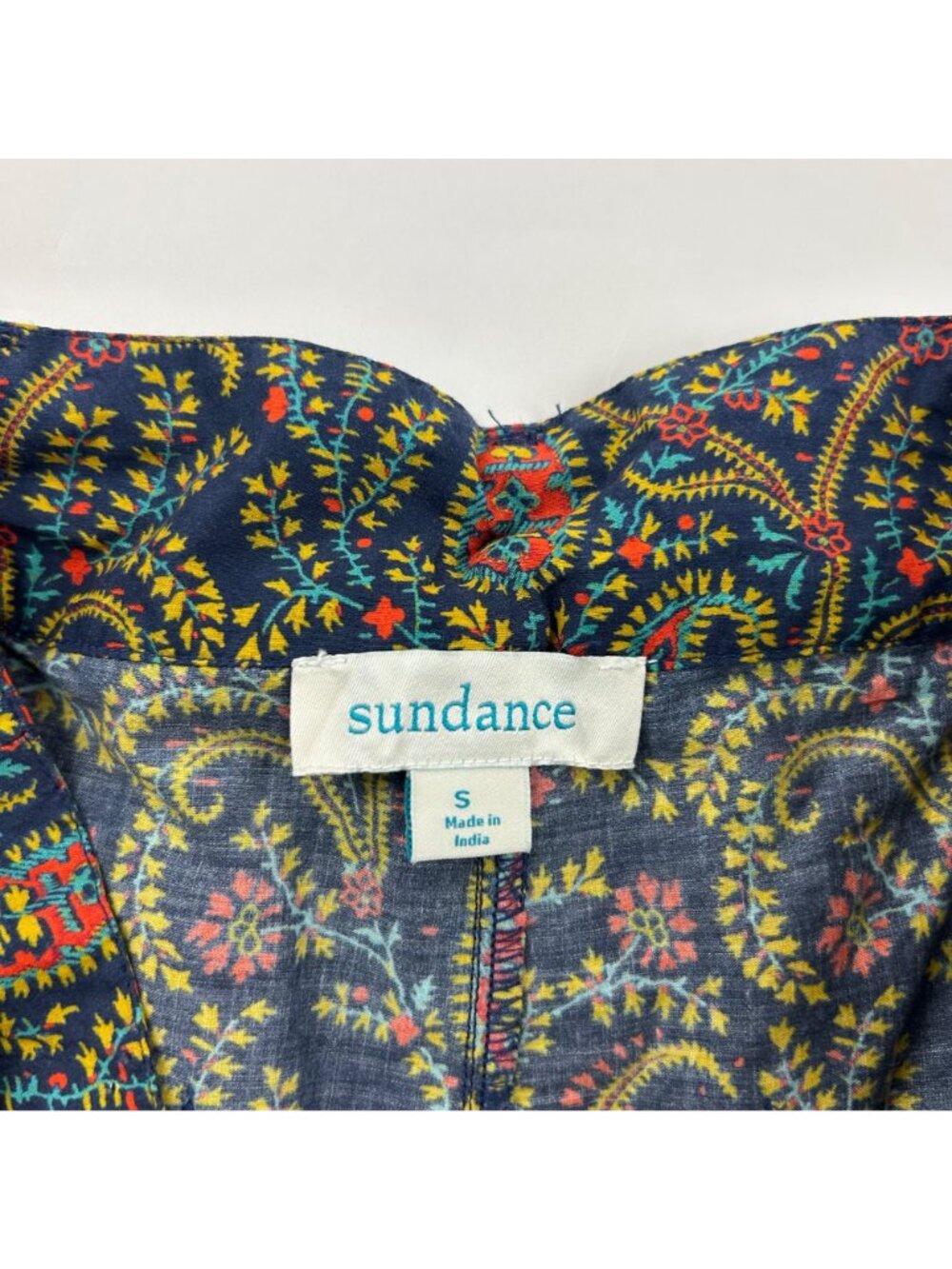 Sundance Navy Printed Lightweight Cotton Wide Leg Lounge Pant S - Picture 5 of 8